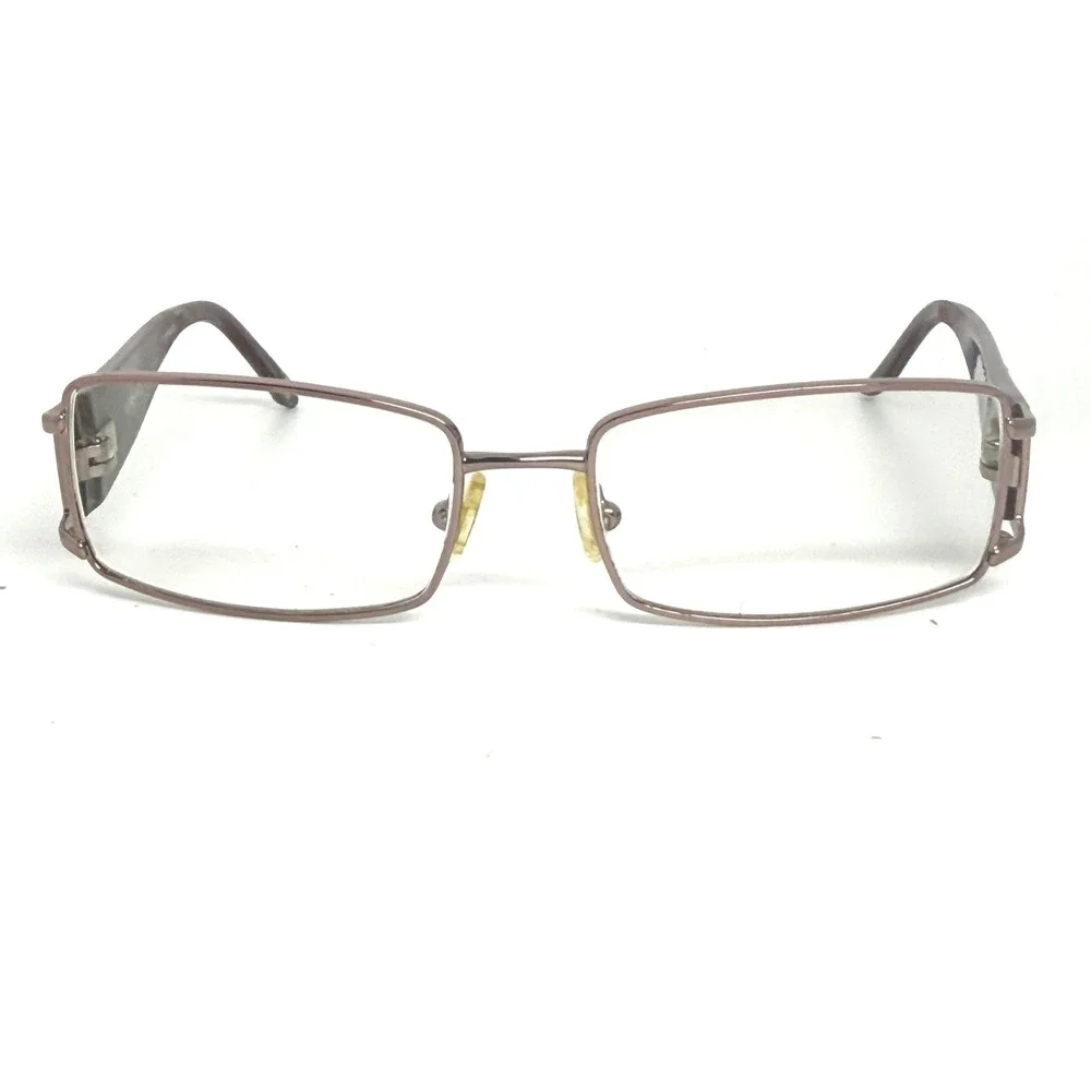 Versace BV5568533 Eyeglasses Brown Metal Rectangle Rhinestone Greek‎ Key 21628